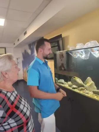 Akvárium na třetím patře v Senevida Plzeň